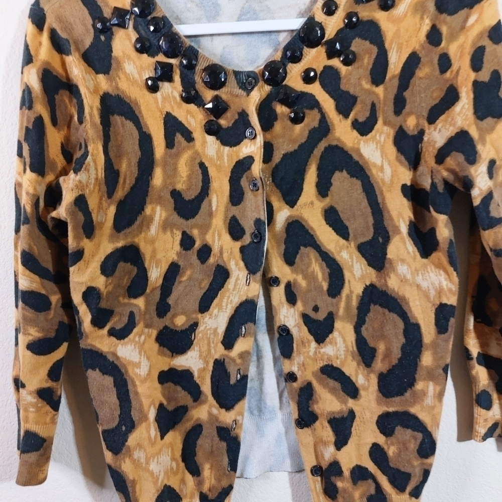WD.NY Ladies Long Sleeve Cardigan Sweater - Picture 4 of 4